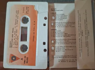 Lote 5 Cassettes Accept