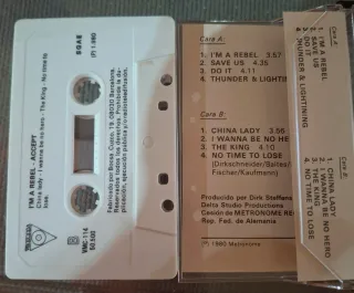 Lote 5 Cassettes Accept