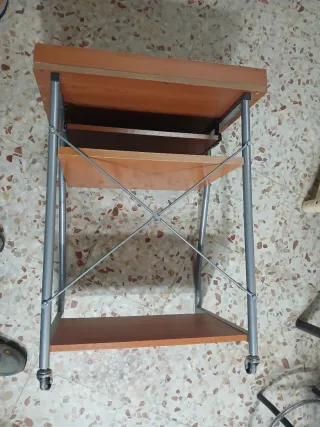 Mesa Ordenador Madera y Metal