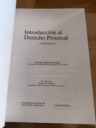 Introducción al derecho procesal