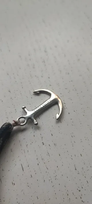 Bracciale Tom Hope Ancora Blu Argento