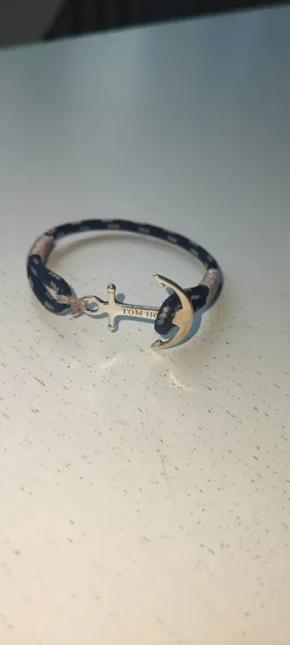 Bracciale Tom Hope Ancora Blu Argento