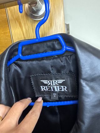 Chaqueta de Piel Retier Negra Talla M