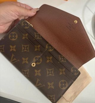 Cartera Louis Vuitton Marrón y Dorada