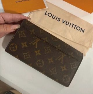 Cartera Louis Vuitton Marrón y Dorada