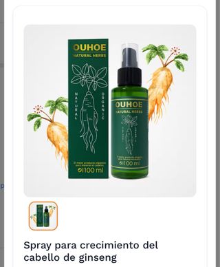 Aceite crecimiento de pelo