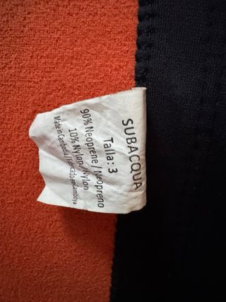 Traje neopreno SUBACQUA WUKA7 buceo mujer y hombre