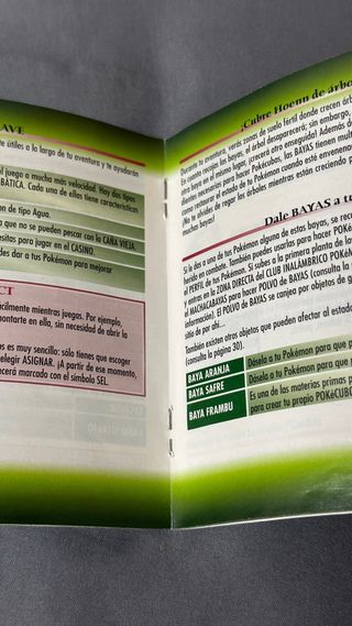 Manual ORIGINAL Pokemon Esmeralda GameBoy Advance