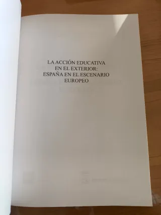 La acción educativa en el exterior.