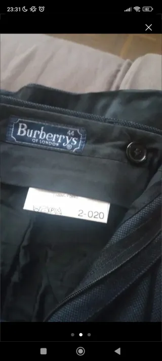 Traje Burberry Original