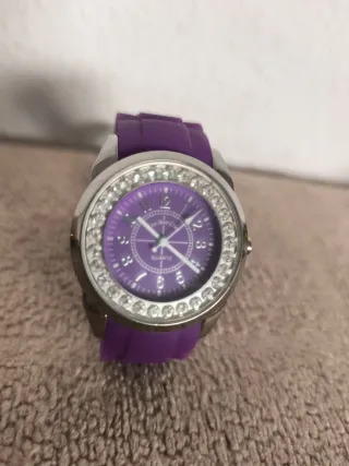 Reloj Eve Mon Mujer Morado y Plateado