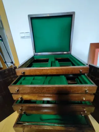Baúl Cajonero Madera Mueble Vajilla