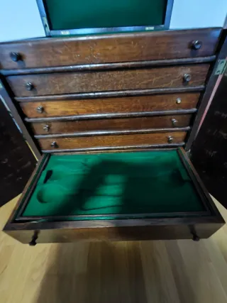 Baúl Cajonero Madera Mueble Vajilla