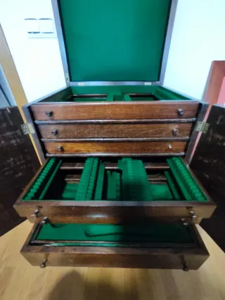 Baúl Cajonero Madera Mueble Vajilla