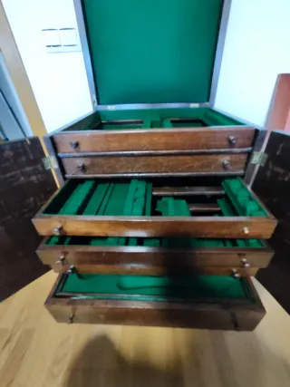 Baúl Cajonero Madera Mueble Vajilla