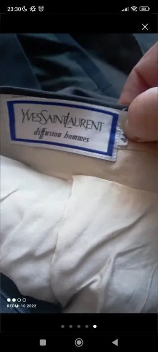 Traje Yves Saint Laurent Gris