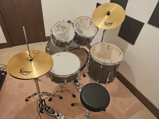 Batería Pearl Plateada Completa