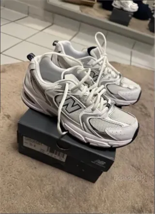 New Balance 530 Plata Blanco Marino