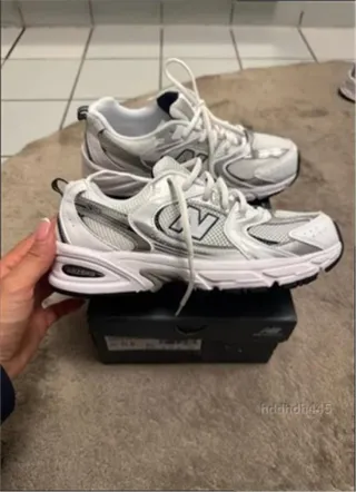 New Balance 530 Plata Blanco Marino