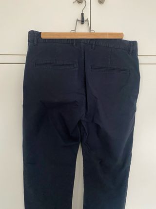 Pantalón Chino H&M Skinny Fit Negro