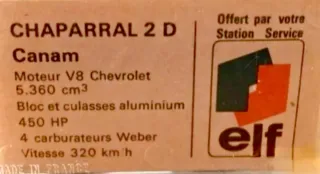 Chaparral 2D Canam vintage no Bburago