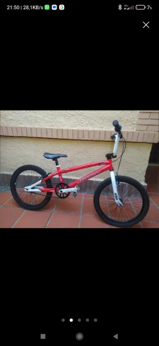 Bicicleta MONTY roja 135 Series
