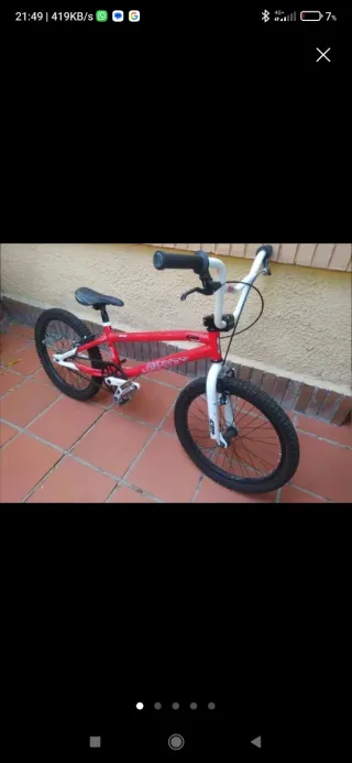Bicicleta MONTY roja 135 Series