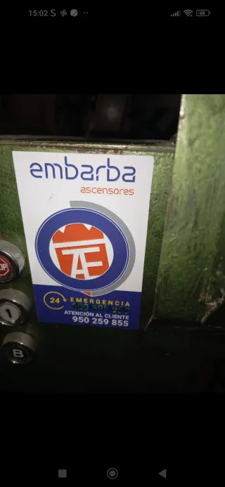 Pegatina Embarba Ascensores