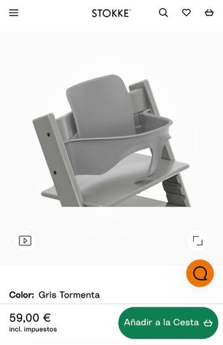 Bandeja y adaptador trona Stokke