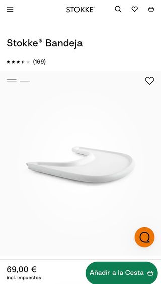 Bandeja y adaptador trona Stokke