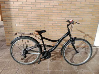 Bicicleta 26 con cesta y portabultos