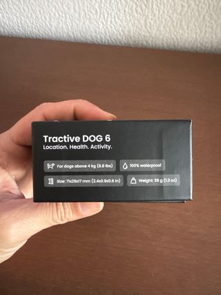 Tractive GPS Tracker para Perro Negro