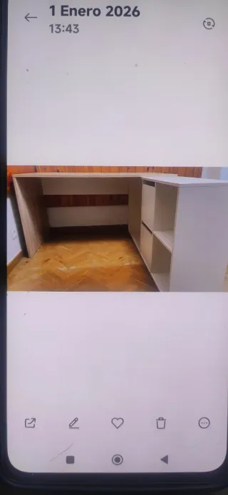 Escritorio  modular.Dos posiciones posible