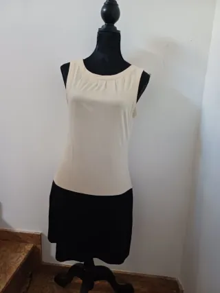 Vestido Cortefiel bicolor Talla M