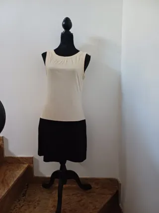 Vestido Cortefiel bicolor Talla M