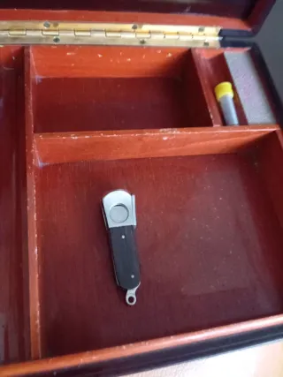 Caja de puros antigua madera