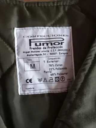 Chaleco multibolsillos verde Talla M.