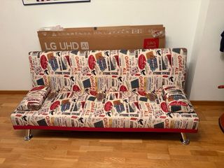 Sofá cama estampado vintage