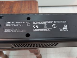 Barra de Sonido Sony SA-S350 HT-S350