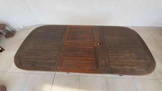 Mesa Jardín Extensible 165/225/285 Madera Tropical