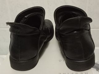 Stivaletti bassi in pelle nera - Tg 39