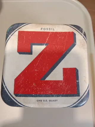 Caja de metal Reloj Fossil Diseño Vintage