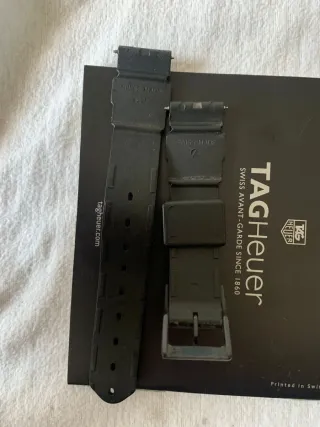 Correa TAG Heuer 18mm Caucho Negra