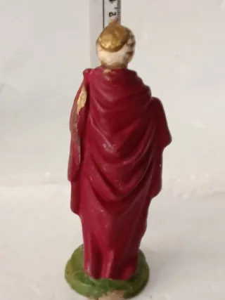 Pastore presepe oro e rosso