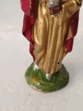 Pastore presepe oro e rosso