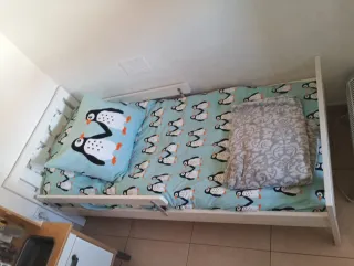 Cama infantil blanca hasta 9 años