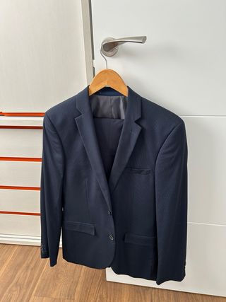 Traje C&A Slim Fit Azul Marino Talla M
