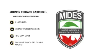 MIDES EMPRESA DE PREVENCIÓN CONTRAINCENDO Y PLAGAS