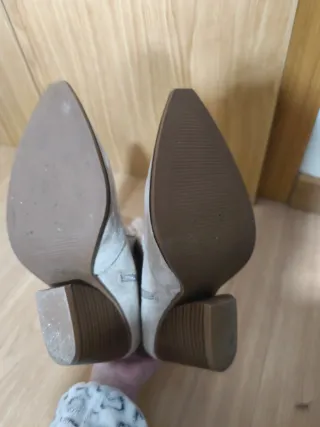 Botines beige T.37