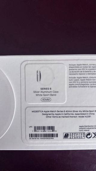 Apple Watch Series 6 Plata/Gris Espacial